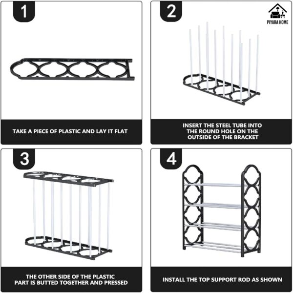 4-Layer / 5-Layer Non-Breakable Shoe Rack - Image 3