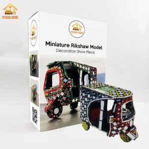 Traditional Rickshaw Glass Art | Handcrafted Masterpiece of Timeless Elegance for Unique Home Decor & Cultural Charm