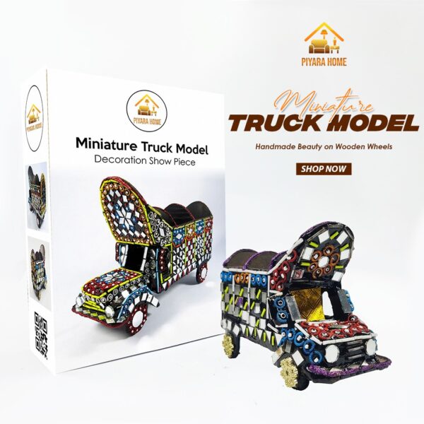Handmade Wooden Sailing Truck Model | Exquisite Antique Craftsmanship for Timeless Home Décor and Rustic Charm - Image 2