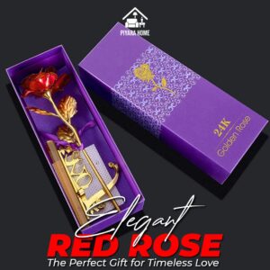 Elegant Red Rose in Luxury Gift Box Perfect Romantic Gift for Anniversaries, Birthdays, and Special Occasions Timeless Decorative Keepsake for Loved Ones