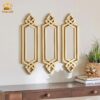 Premium Quality Wall Mirror with Candle Holder Elegant Decorative Mirror with Built In Candle Holder for Home, Office, Hotel & Living Room Décor Unique & Stylish Wall Accent Piece